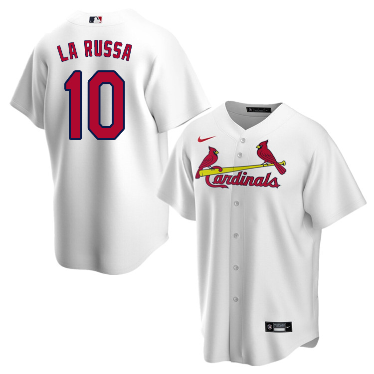 Nike Men #10 Tony La Russa St.Louis Cardinals Baseball Jerseys Sale-White